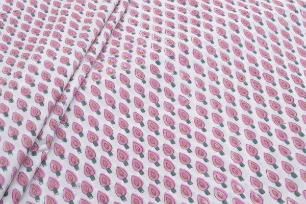 Pre-Cut 1.20m Pure Soft Cotton HandBlock Printed Fabric