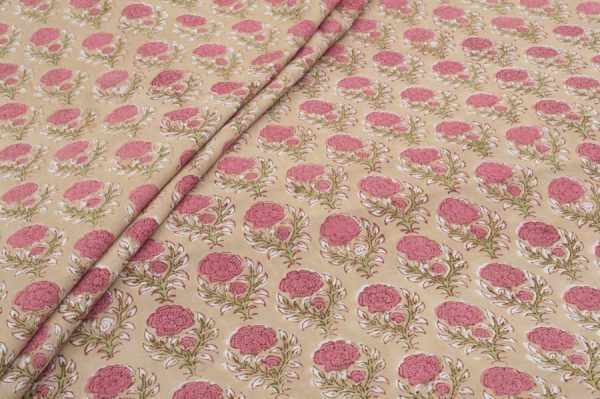 Pre-Cut 1.80m Pure Soft Cotton HandBlock Printed Fabric