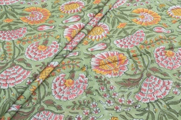 Pure Soft Cotton HandBlock Printed Fabric