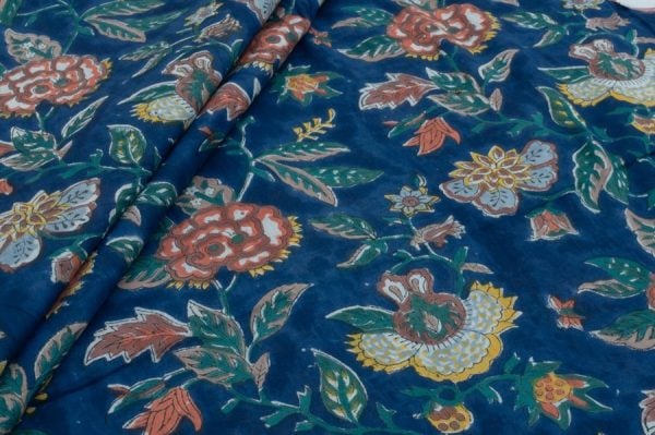 Mul Soft Cotton HandBlock Printed Fabric