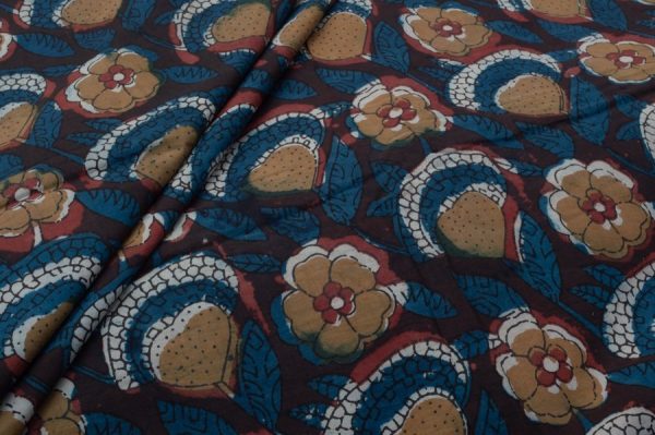 Pure Cotton Bagru Handblock Printed Fabric