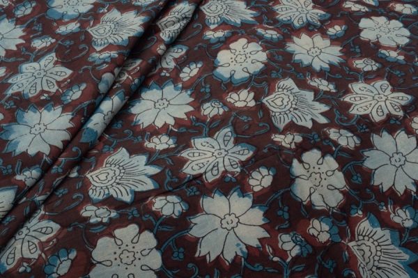 Pure Cotton Bagru Handblock Printed Fabric