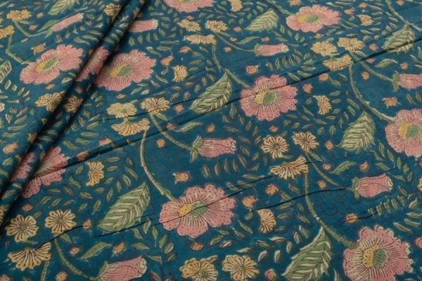 Pre-Cut 2m Pure Soft Cotton HandBlock Printed Fabric