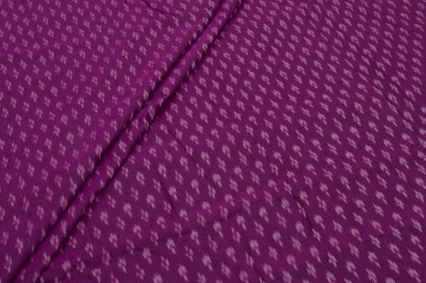 Pre-Cut 1.20m Soft Silk-Cotton Handwoven Ikkat Fabric