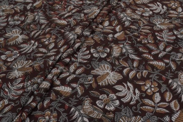 Pure Cotton Bagru Handblock Printed Fabric