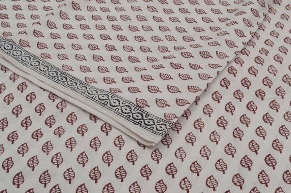 Pre-Cut 1m Bagh Premium Cotton Handblock Printed Fabric