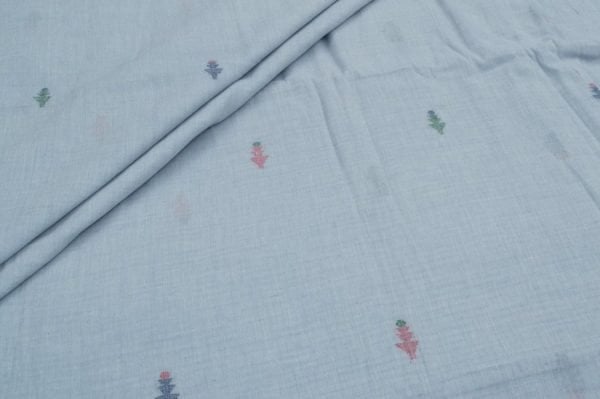 Authentic HandLoom Woven Design Flowy Soft Cotton Fabric