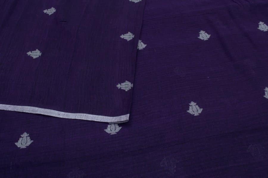 Authentic HandLoom Woven Design Flowy Soft Cotton Fabric Pre-Cut 2.30m Authentic HandLoom Woven Design Flowy Soft Cotton Fabric - Image 1