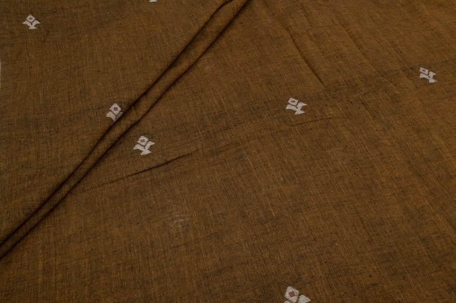 Authentic HandLoom Woven Design Flowy Soft Cotton Fabric Pre-Cut 0.80m Authentic HandLoom Woven Design Flowy Soft Cotton Fabric - Image 1