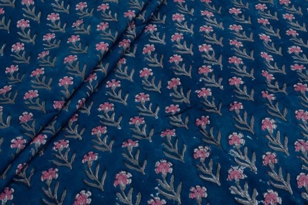 Pre-cut 1.40m Pure Soft Cotton HandBlock Printed Fabric