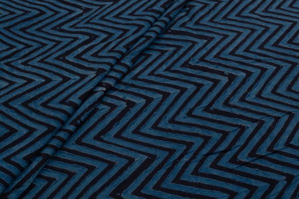 Ajrakh Pure Soft Cotton HandCrafted Fabric