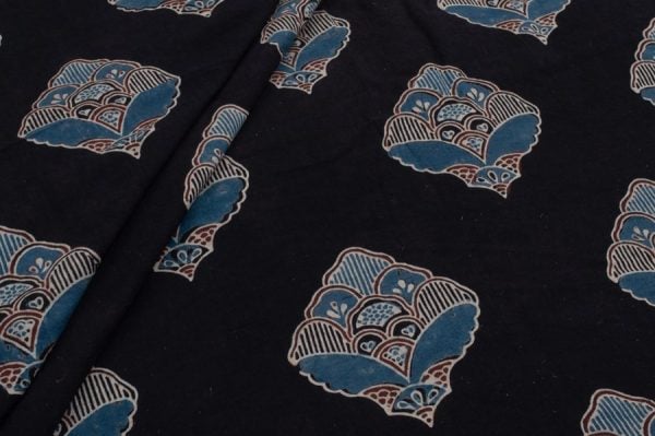 Ajrakh Pure Soft Cotton HandCrafted Fabric