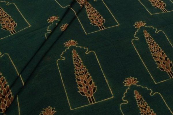 Ajrakh Pure Soft Cotton HandCrafted Fabric