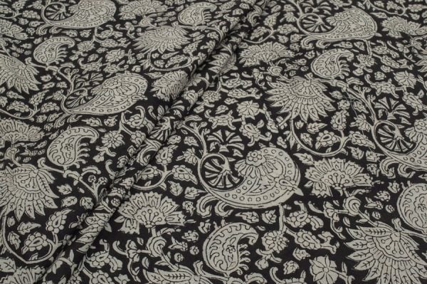 Pure Cotton Bagru Handblock Printed Fabric