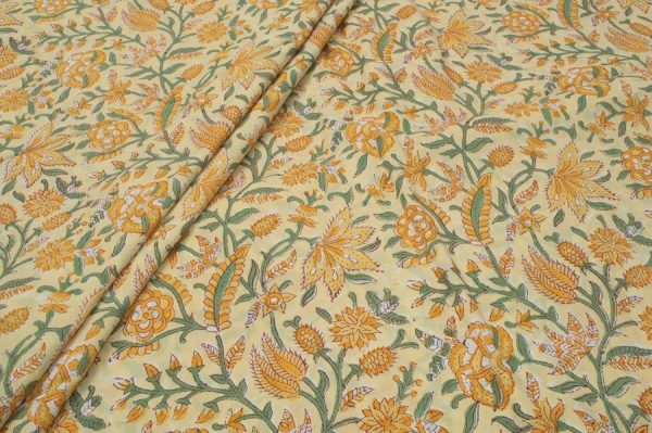 Pure Soft Cotton HandBlock Printed Fabric