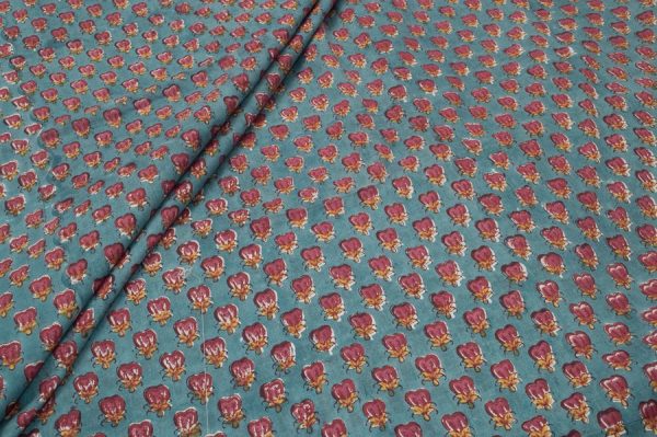 Pure Soft Cotton HandBlock Printed Fabric
