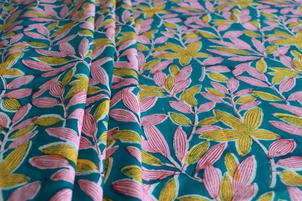 Pre-Cut 0.90m Pure Soft Cotton HandBlock Printed Fabric