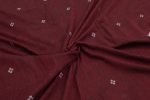 Authentic HandLoom Woven Design Flowy Soft Cotton Fabric - Image 3