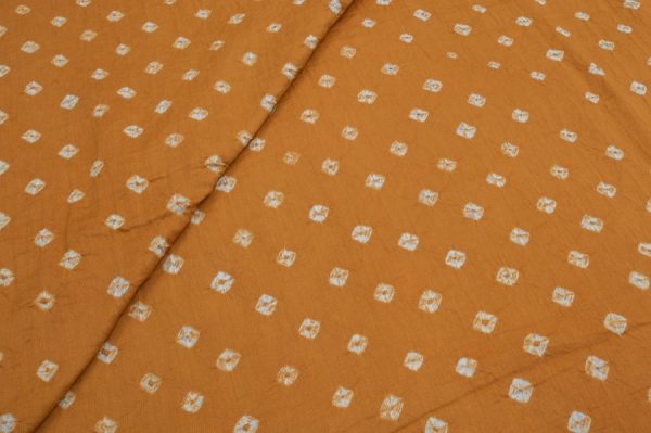 Bandhani Tie Dye 100% Pure Soft Cotton Satin Finish Fabric