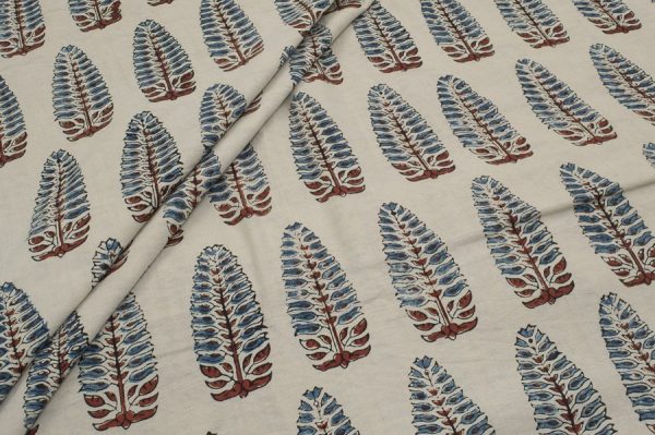Ajrakh Pure Soft Cotton HandCrafted Fabric
