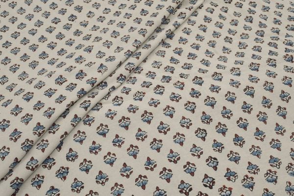 Pre-Cut 0.55m Ajrakh Pure Soft Cotton HandCrafted Fabric