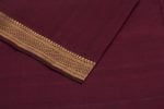 Authentic Mangalgiri Nizam Zari Border Pure Cotton Fabric