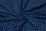 Natural Indigo Bagru Handblock Printed Cotton Fabric - Image 3