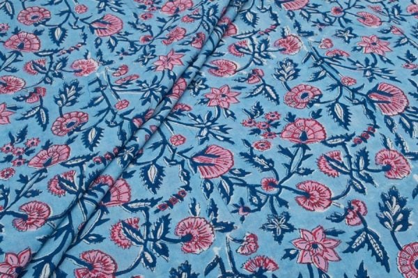 Pre-Cut 1.45m Pure Soft Cotton HandBlock Printed Fabric