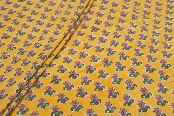 Pre-Cut 1.70m Pure Soft Cotton HandBlock Printed Fabric