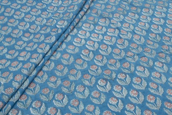 Pre-Cut 1.20m Pure Soft Cotton HandBlock Printed Fabric