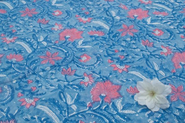 Pure Soft Cotton HandBlock Printed Fabric