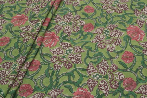 Pre-Cut 2.30m Pure Soft Cotton HandBlock Printed Fabric