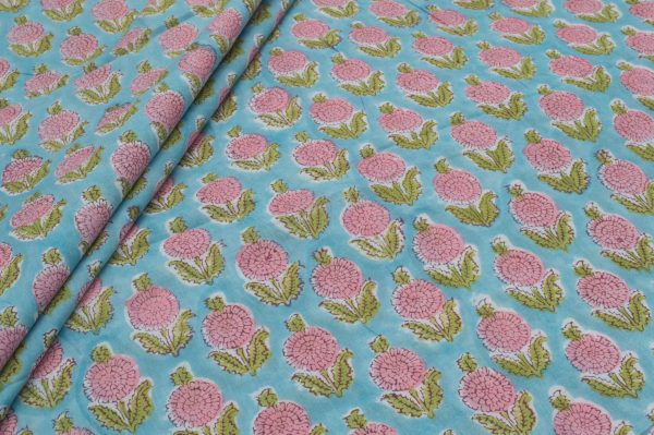 Pure Soft Cotton HandBlock Printed Fabric