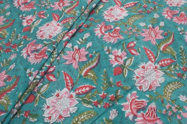 Pure Soft Cotton HandBlock Printed Fabric