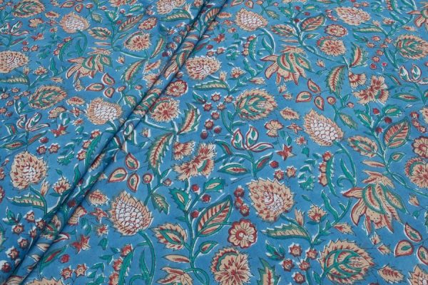 Pure Soft Cotton HandBlock Printed Fabric