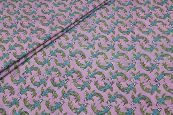 Pure Soft Cotton HandBlock Printed Fabric