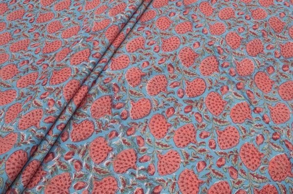 Pre-Cut 2.15m Pure Soft Cotton HandBlock Printed Fabric