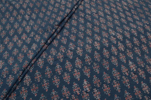 Pre-Cut 0.80m Ajrakh Pure Soft Cotton HandCrafted Fabric