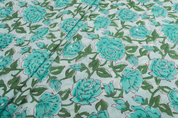 Pure Soft Cotton HandBlock Printed Fabric