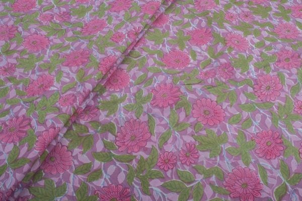 Pre-Cut 1.10m Pure Soft Cotton HandBlock Printed Fabric
