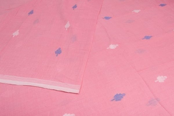 Pre-Cut 1m Authentic HandLoom Woven Design Flowy Soft Cotton Fabric