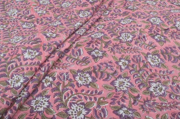 Pure Soft Cotton HandBlock Printed Fabric