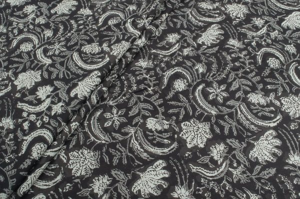 Pure Cotton Bagru Handblock Printed Fabric