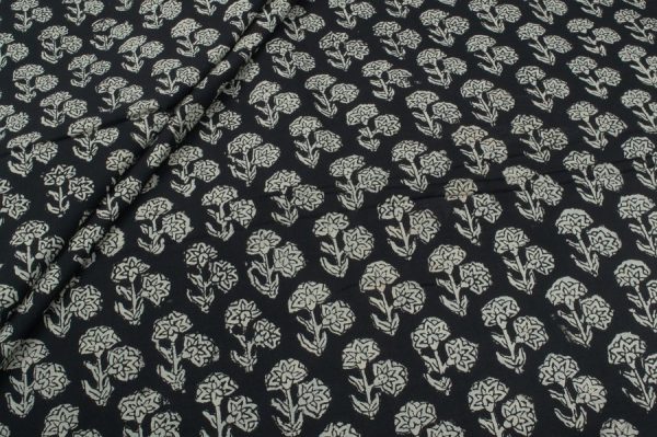 Pure Cotton Bagru Handblock Printed Fabric
