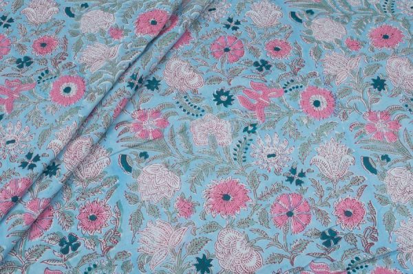 Pure Soft Cotton HandBlock Printed Fabric