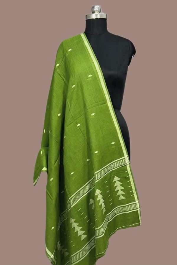 Authentic Handloom Woven Pure Soft Cotton Dupatta