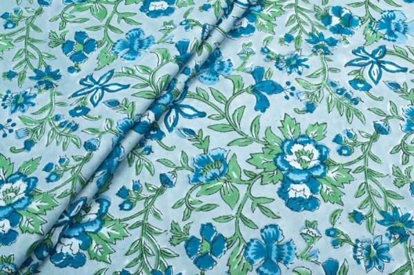 Pure Soft Cotton HandBlock Printed Fabric