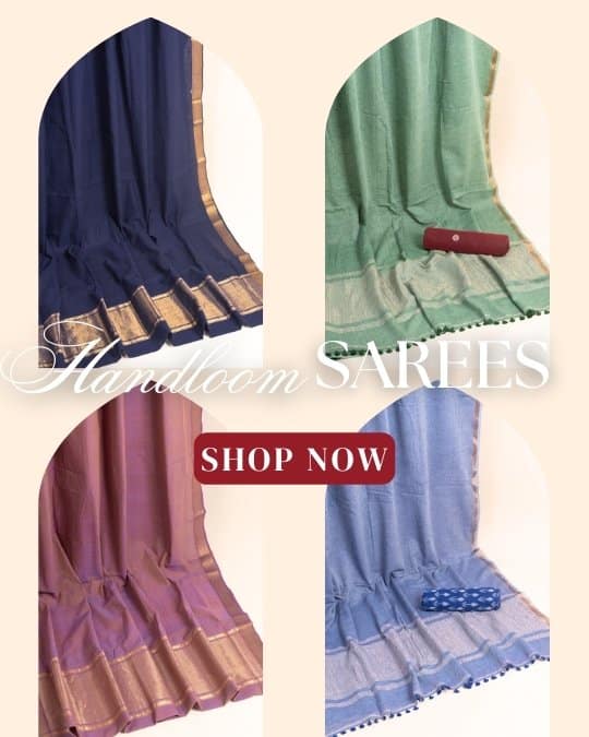 Jamdani border intricate handloom woven blockprinted cotton silk chanderi maheshwari sarees
