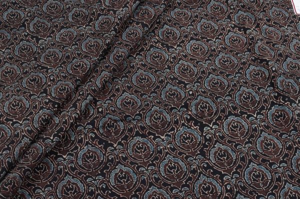 Pre-Cut 2.30m Ajrakh Pure Soft Cotton HandCrafted Fabric