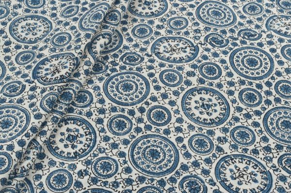 Ajrakh Pure Soft Cotton HandCrafted Fabric